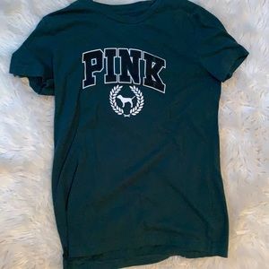 dark green victoria’s secret short sleeve shirt